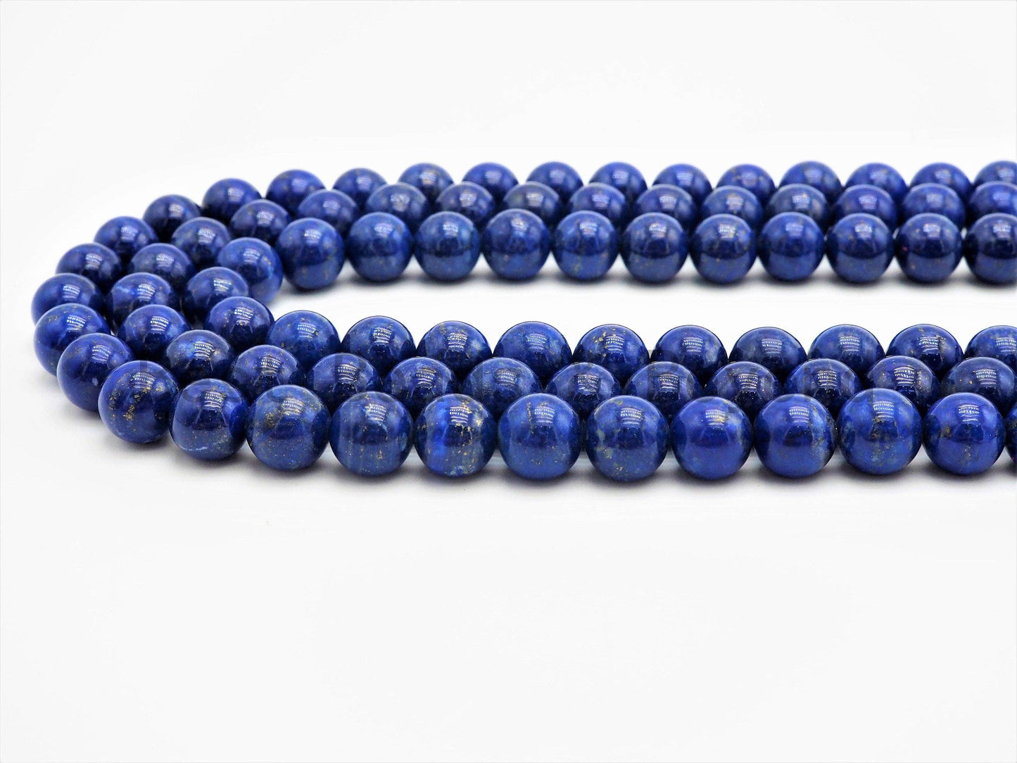 High Quality Natural Lapis Smooth Round Beads, Sku#U348