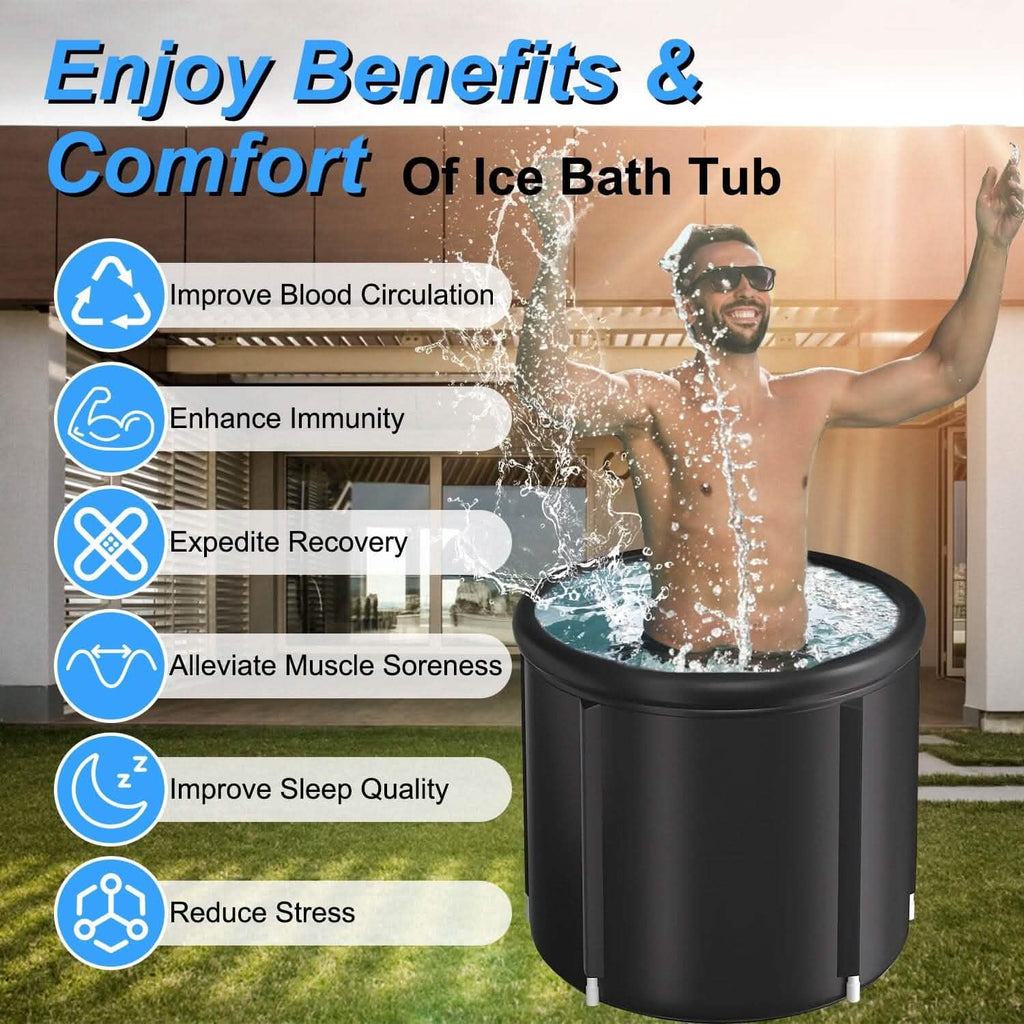 Baignoire de glace de 97 gallons avec couvercle