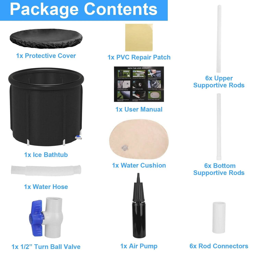 Baignoire de glace de 97 gallons avec couvercle