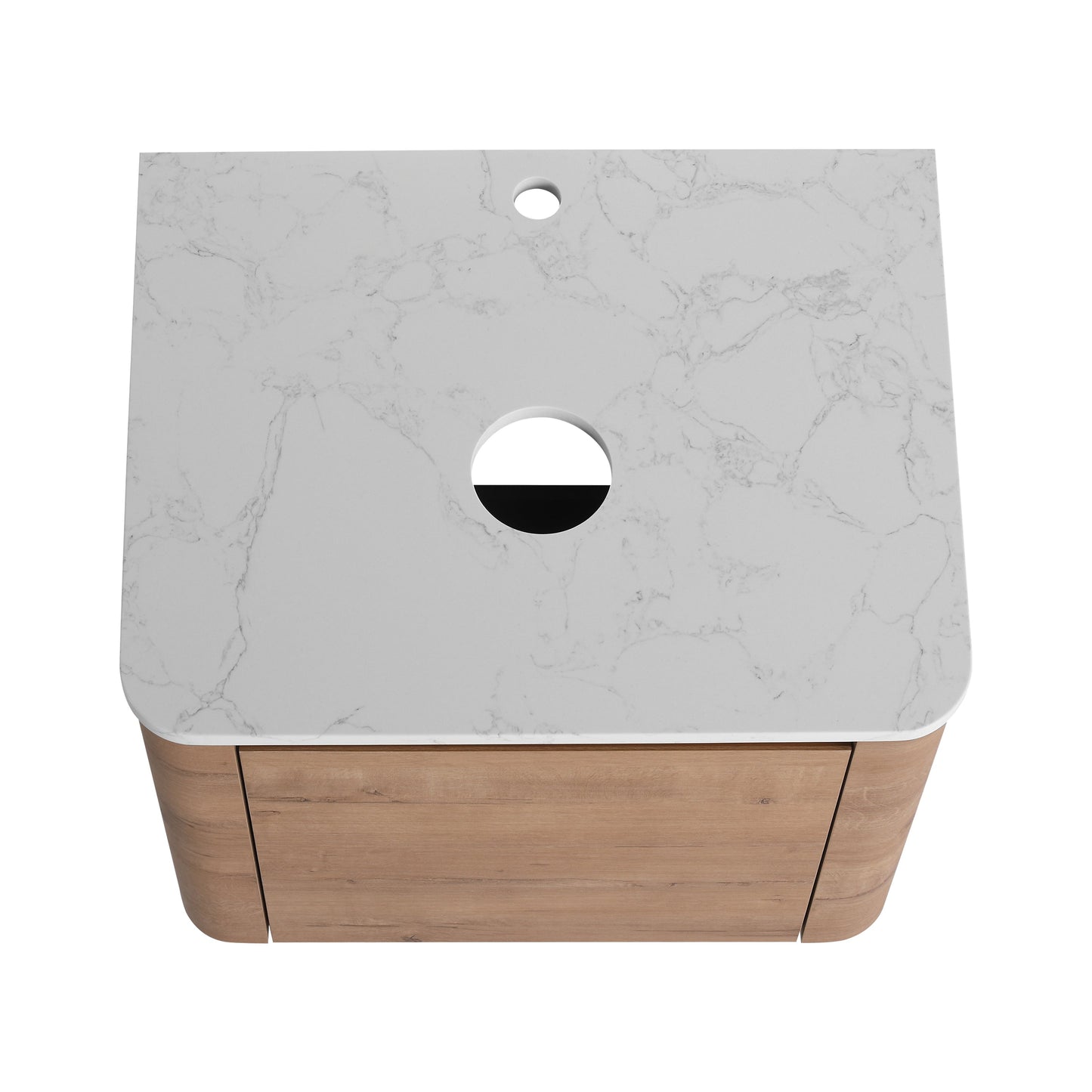 24" Wall-Mounted Bathroom Vanity & 1-Soft-Close Door