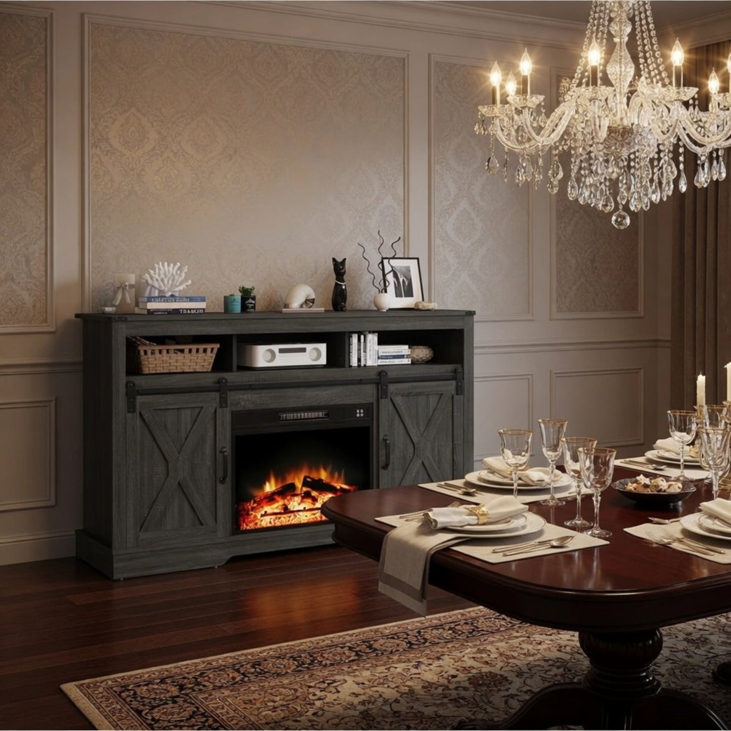 23" Electric Fireplace Insert