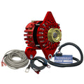 バルマーオルタネーター 170 AMP キット 12V 4" デュアルフットサドル K6プーリー レギュレーター 温度センサー付き [XT-DF4-170-K6-KIT]