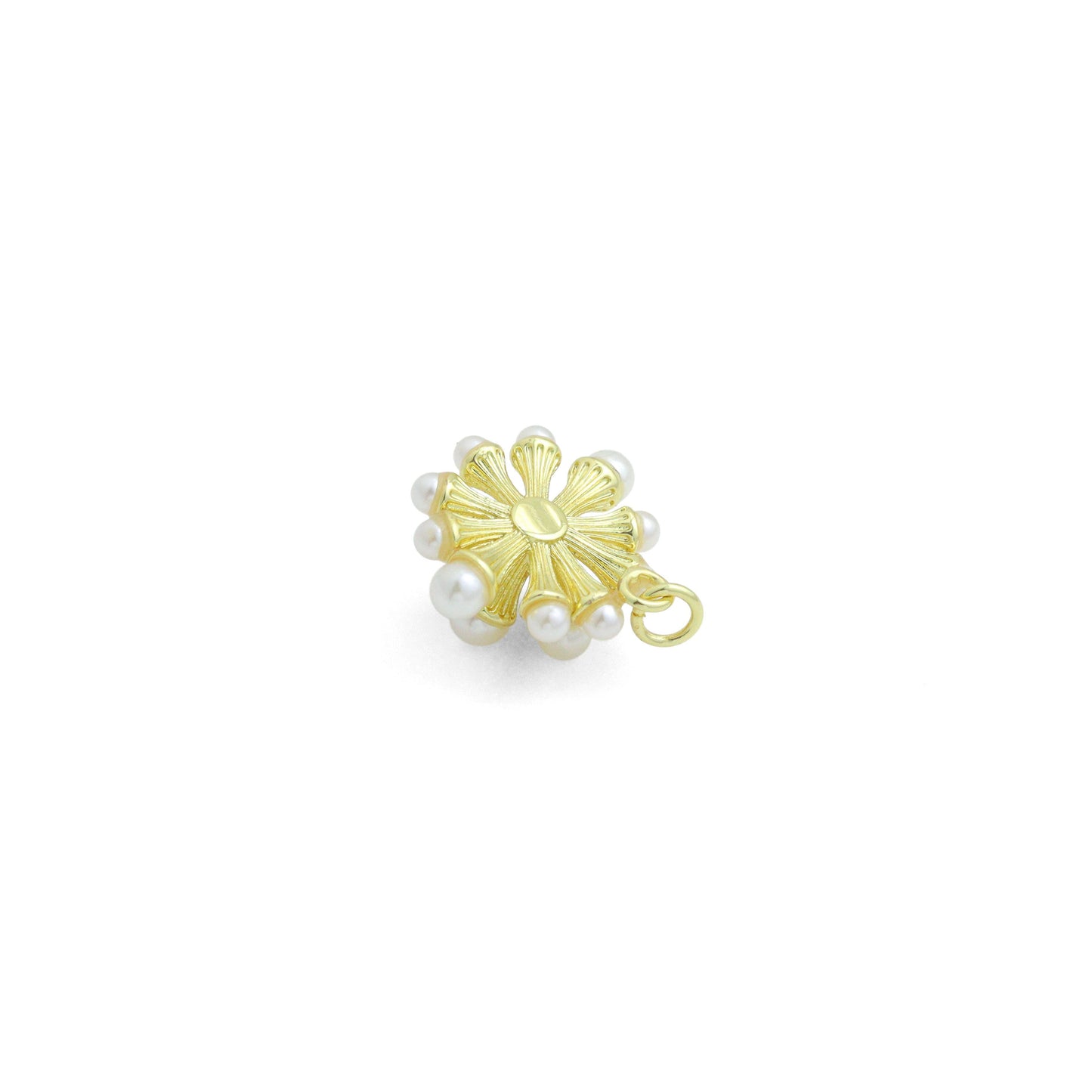 Mother of Pearl Flower Pendant, Sku#Y617