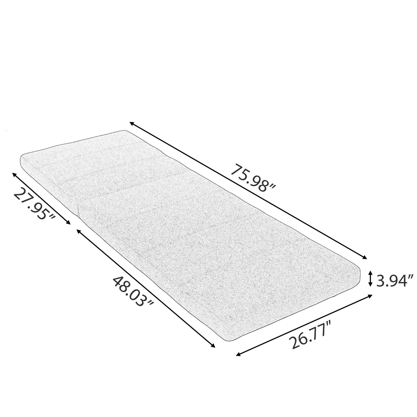 Outdoor Chaise Lounge Cushion Only