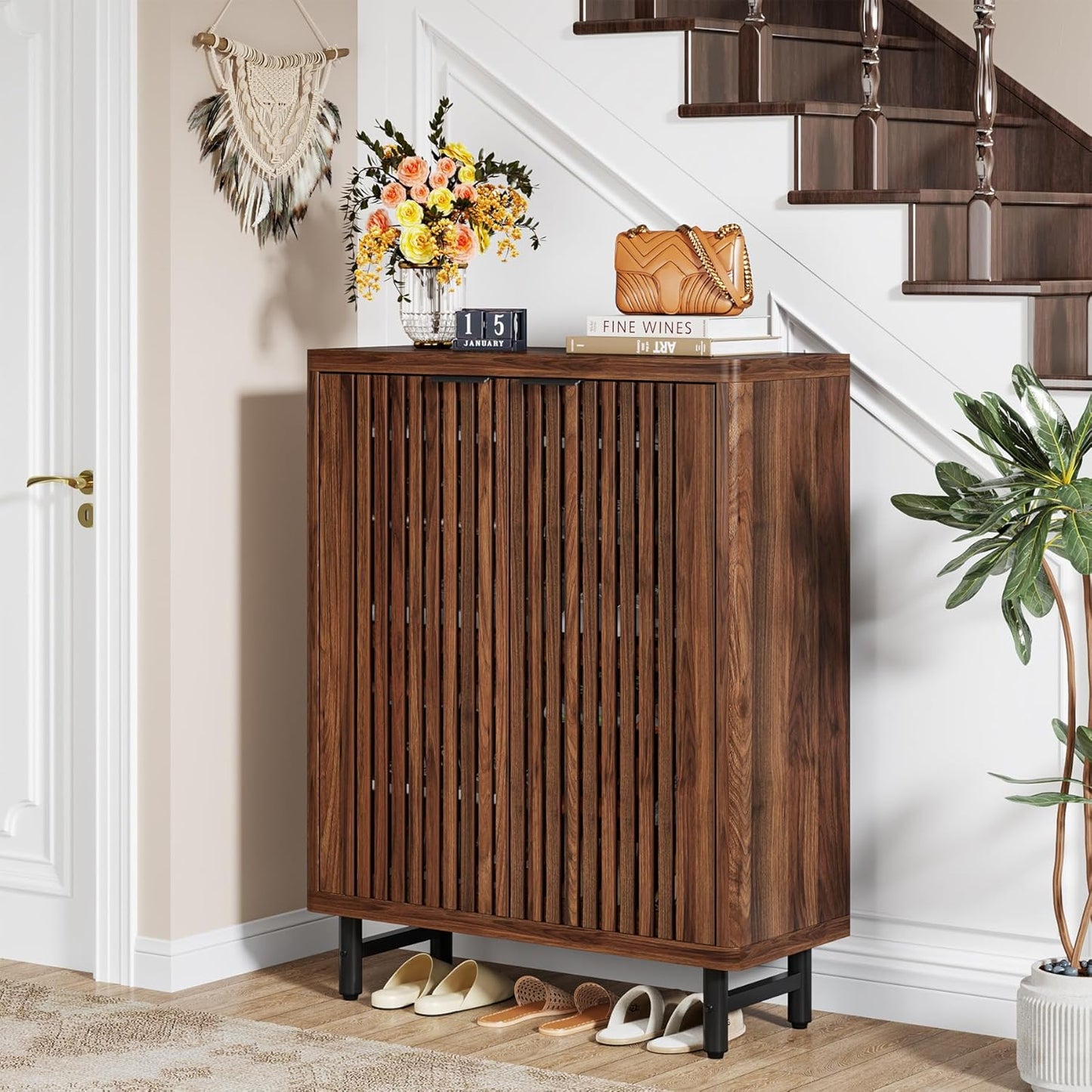 33.46" Modern Shoe Cabinet