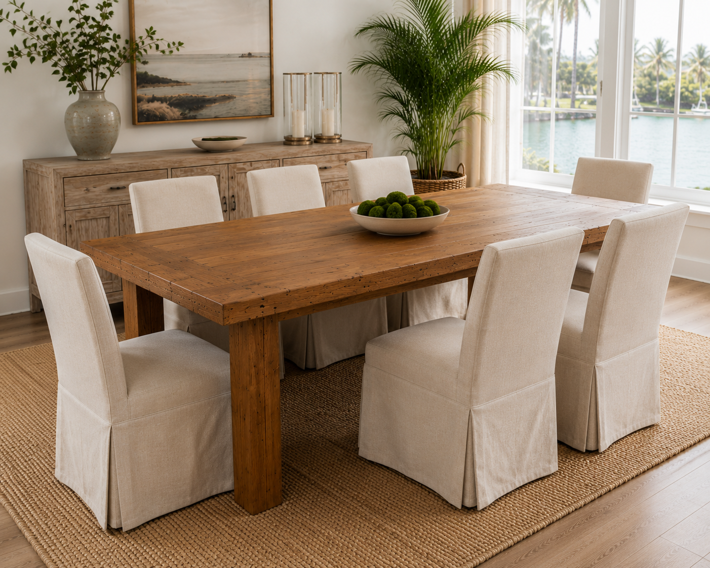 Recycled Teak Dining Table 79" x 36"