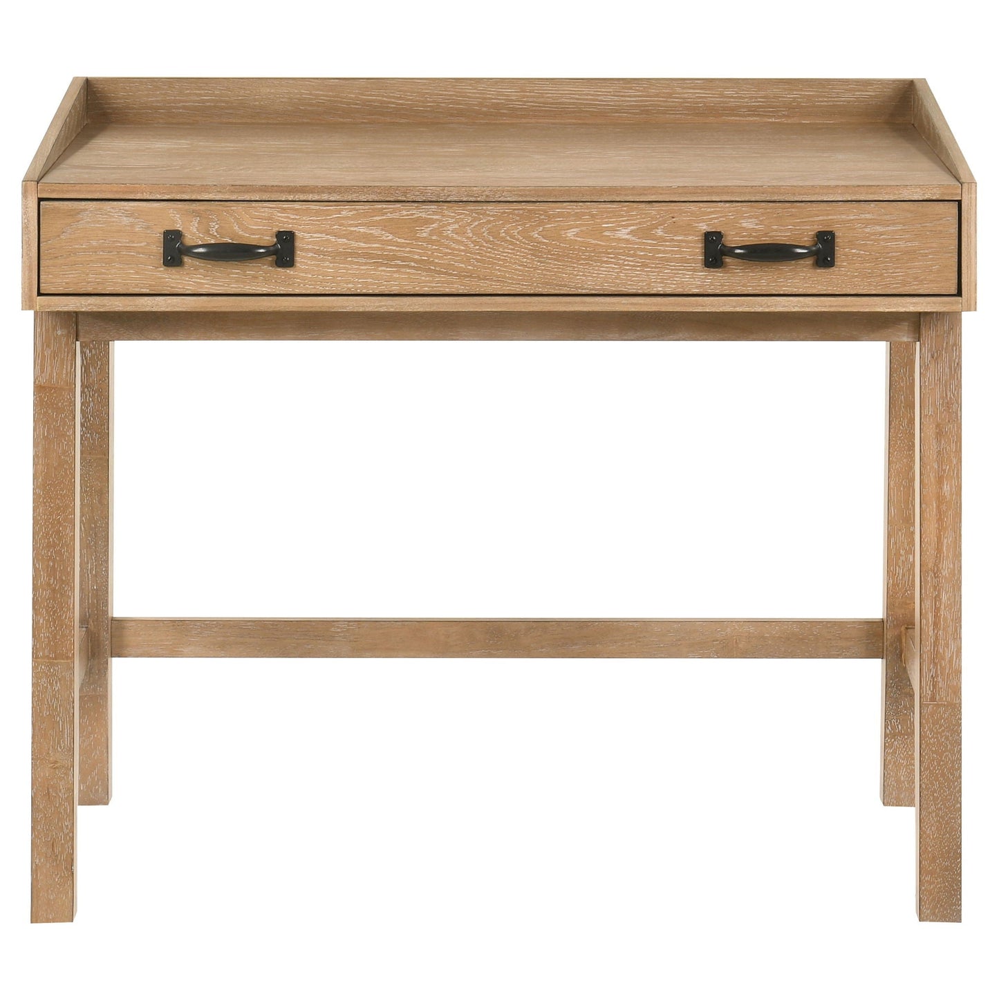 Fabian 38-inch Computer Desk with Keyboard Drawer Distressed Light Brown
