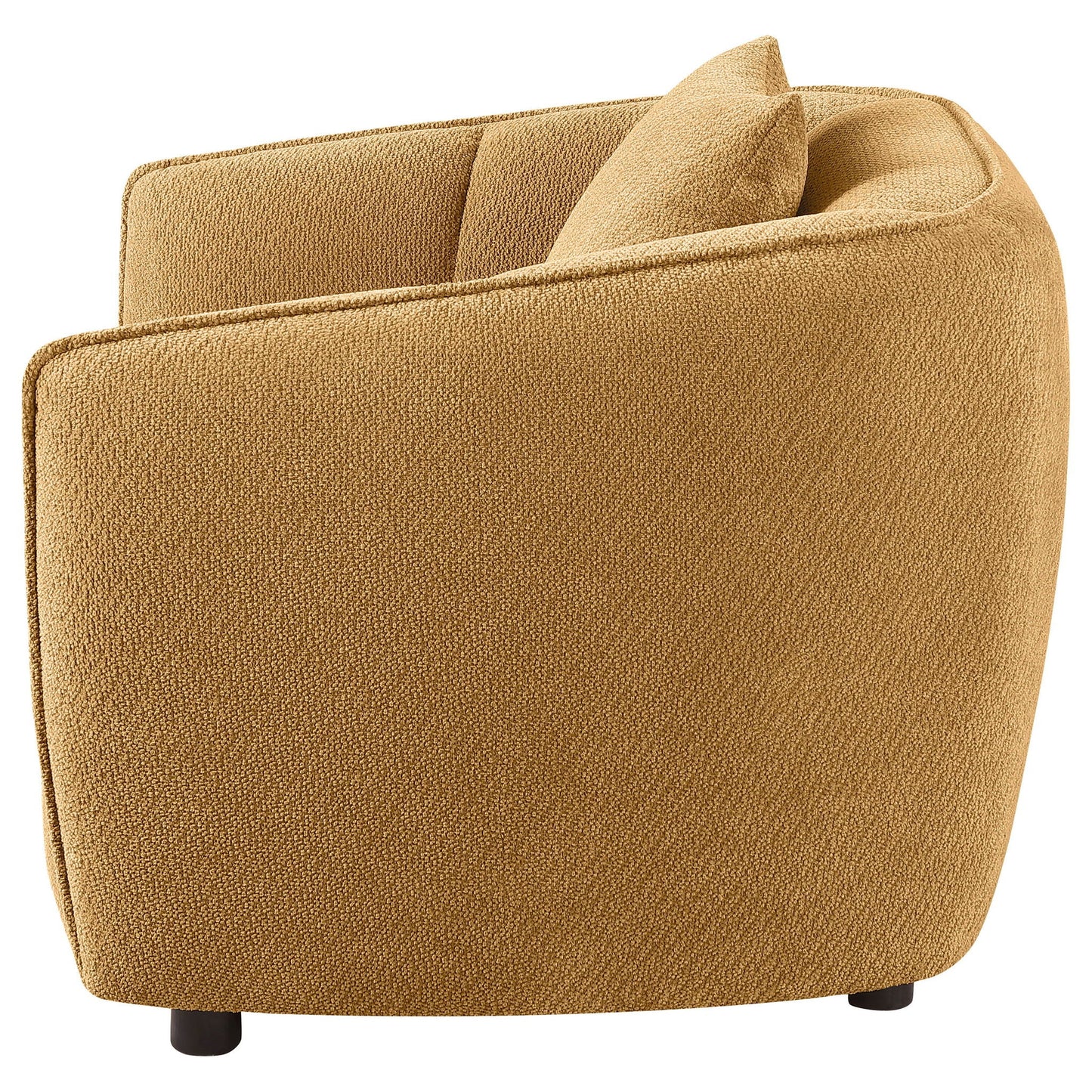 Aleisha Fabric Upholstered Accent Chair Mustard Yellow
