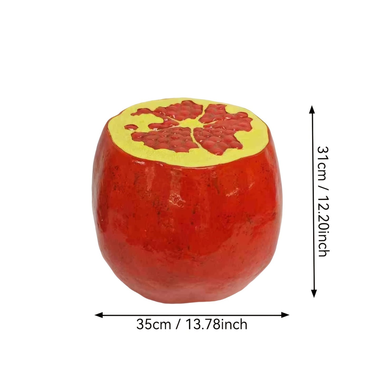 Pomegranate Fruit Stool - Oversized Resin Stool and Side Table