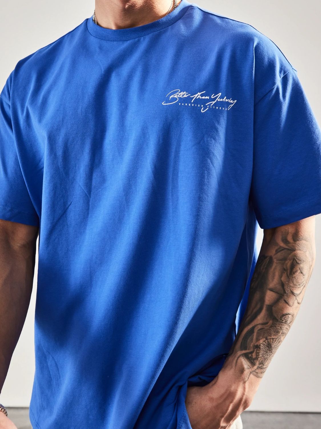 Men's Plus Size Letter Graphic Round Neck Half Sleeve T-Shirt