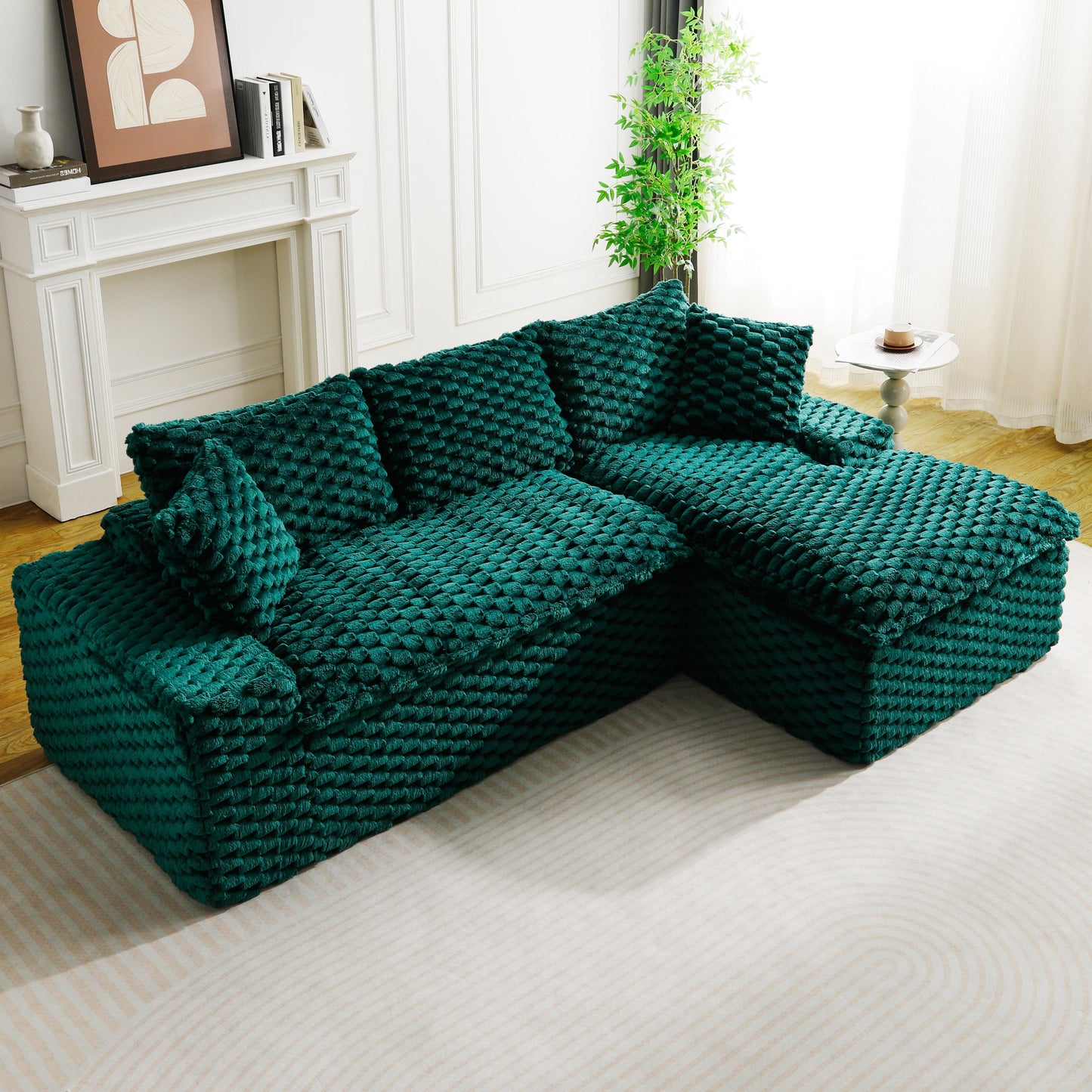 Green Turtle Velvet Versatile Sofa
