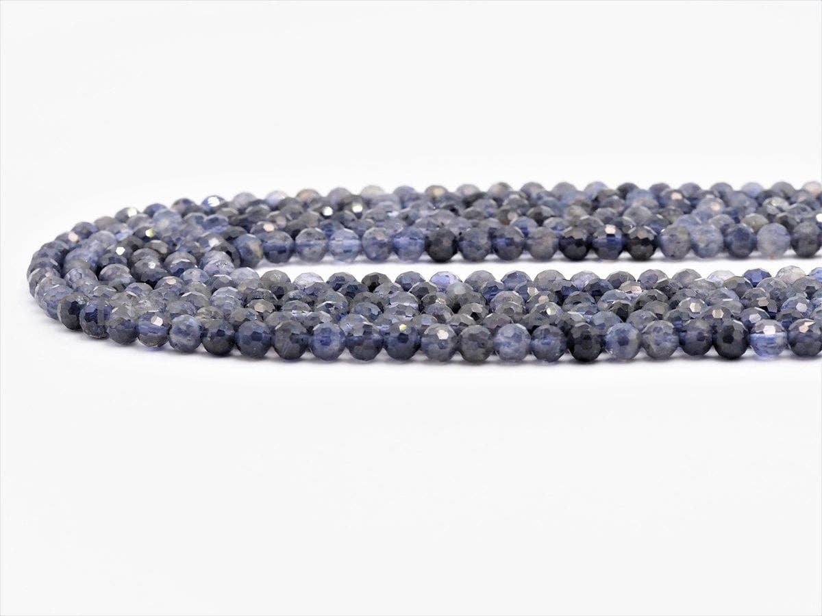 High Quality Natural Faceted Blue LOLITE Beads-2mm/3mm/4mm/6mm-lolite Beads,15.5" Full Strand, SKU#U420