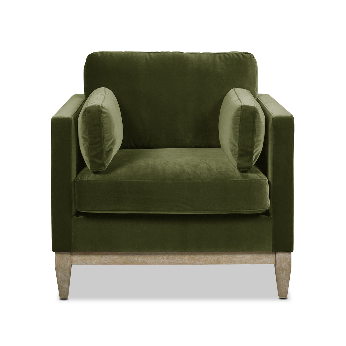 Knox 36" Modern Farmhouse Arm Chair, Olive