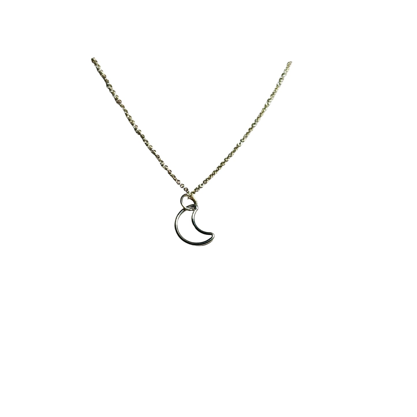 Bertoni Gold-Filled Crescent Moon Necklace – Celestial Healing Jewelry