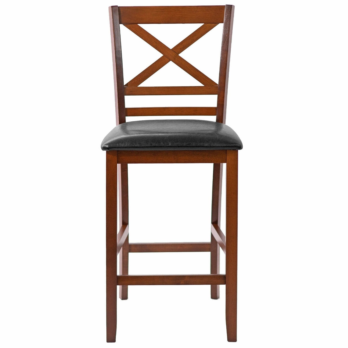 Set of 2 Bar Stools 25 Inch Counter Height Chairs with