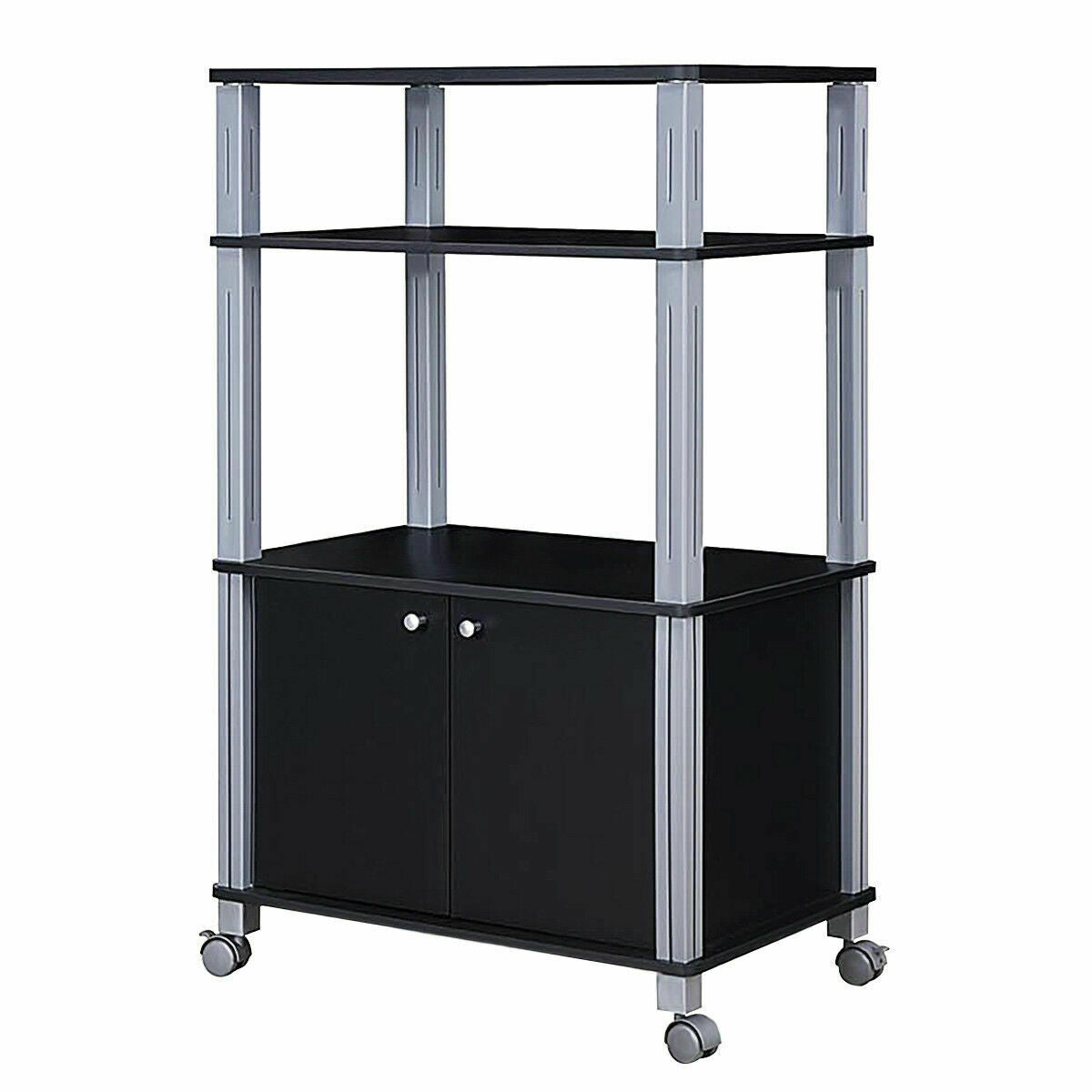 Microwave Rack Stand Rolling Storage Cart