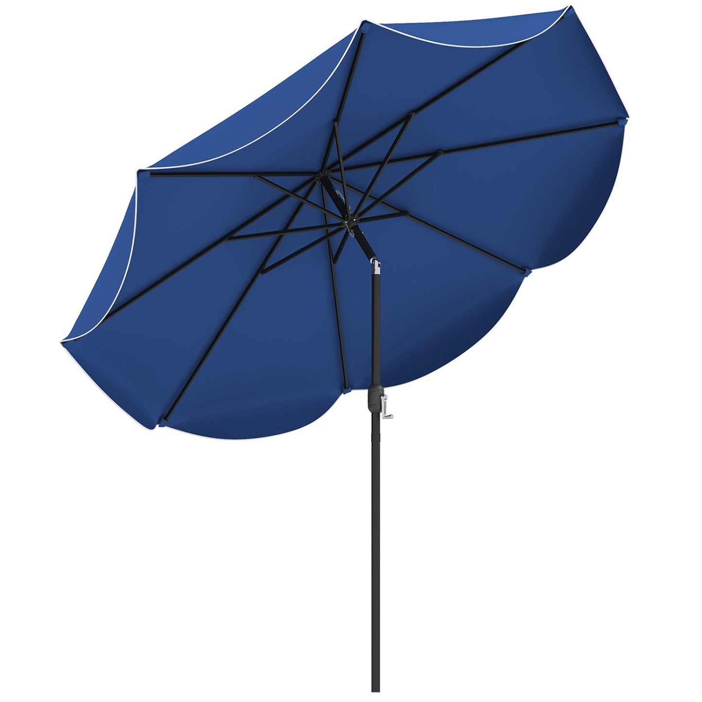 9 FT Patio Umbrella with Crank Handle and Push Button Tilt