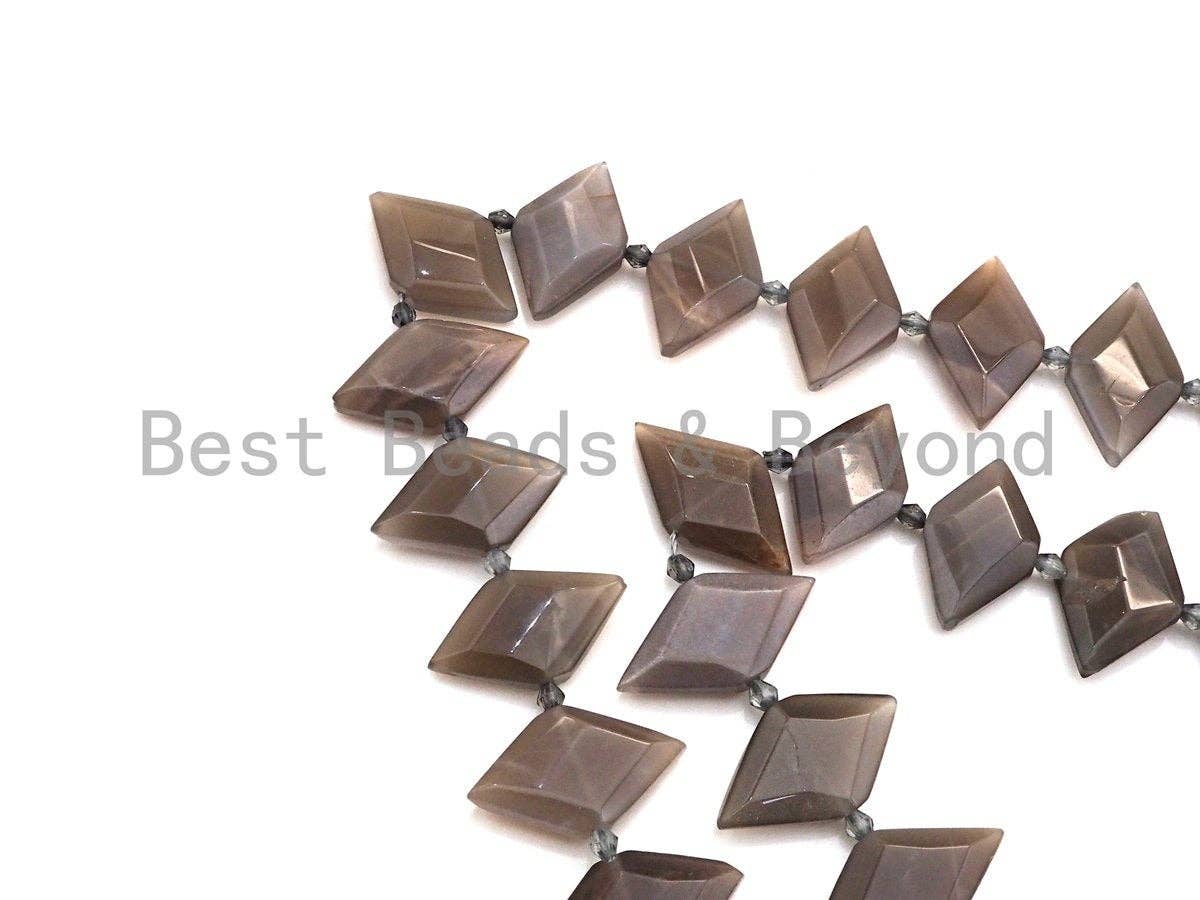 High Quality Natural Black Moonstone Horse Eye Shape Beads, Natural Moonstone Beads, 16x30mm, sku#U675