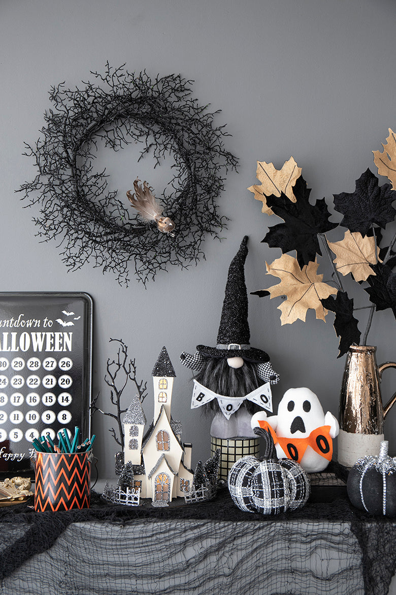 Lighted Cardboard Haunted House
