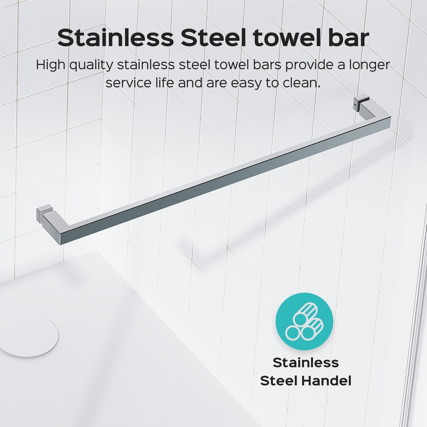Frameless Double Sliding Shower Door