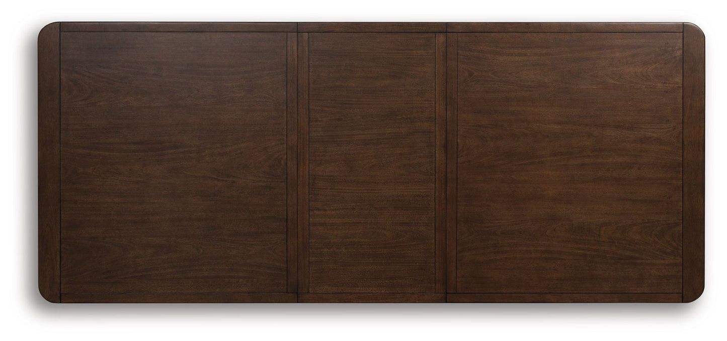 Dilenno - Rectangular Dining Room Extension Table - Dark Brown