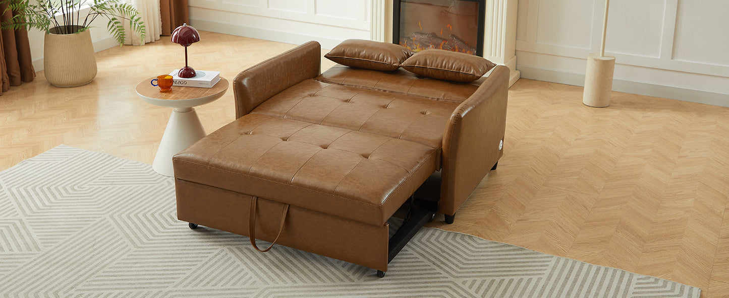 Orisfur 51.57" Convertible Sleeper Bed with USB Ports