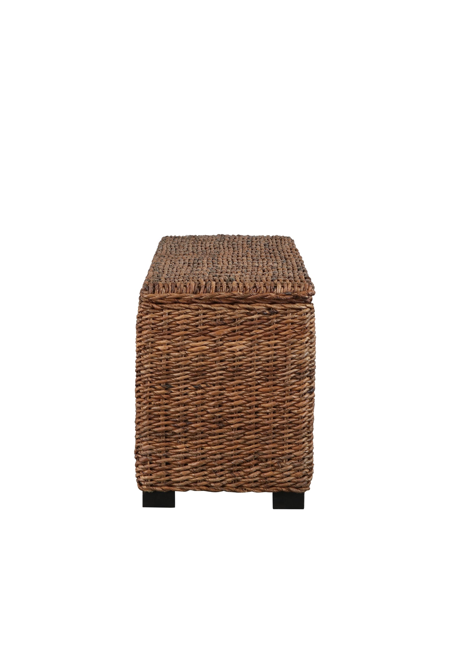 Woven Rattan Wicker Solid Wood Banana Leaf Storage Trunk