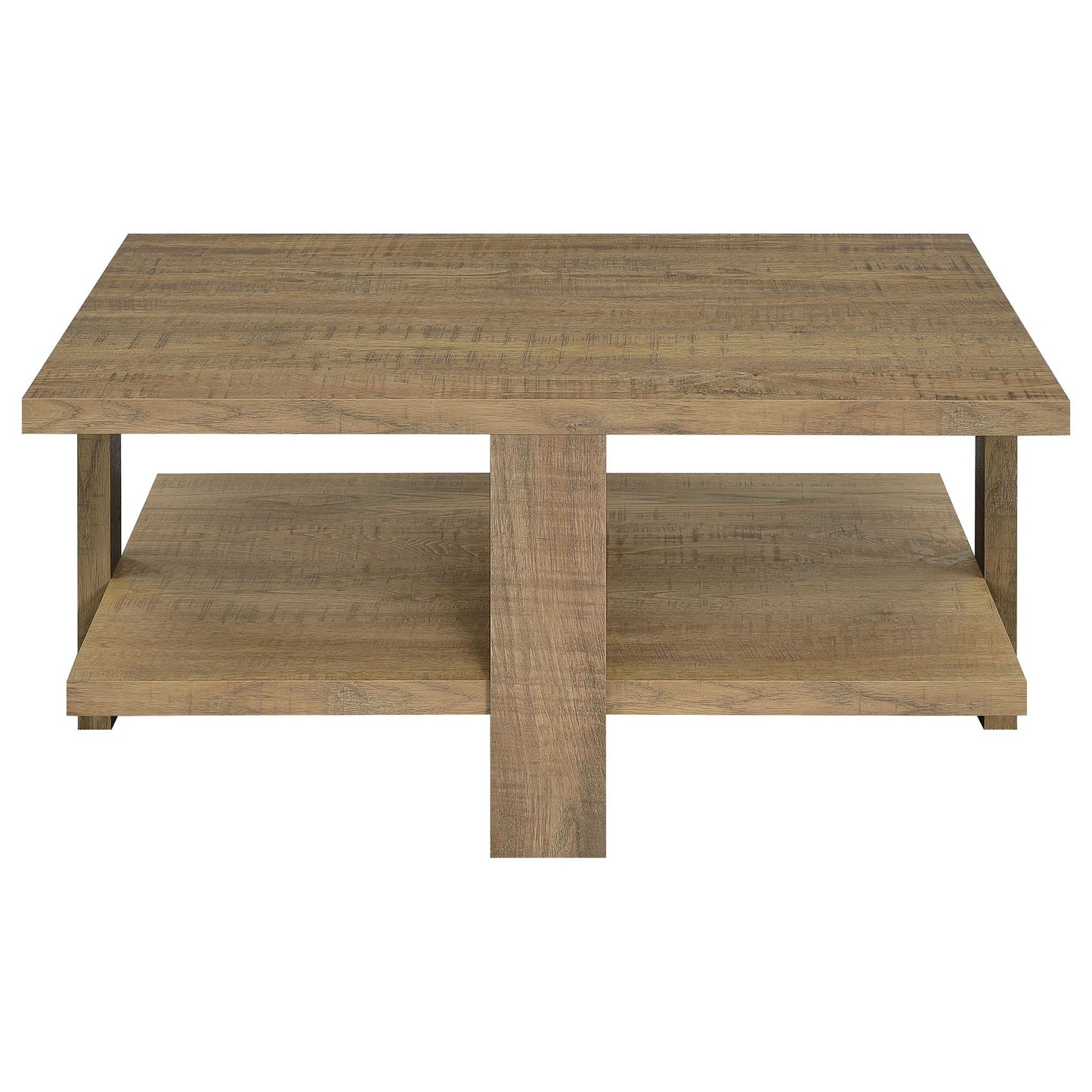 Dawn Square Engineered Wood Coffee Table Mango Brown