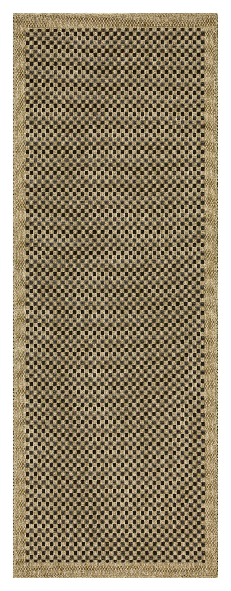 Earth GC_NTL1003 Jute/Black Indoor/Outdoor Area Rug