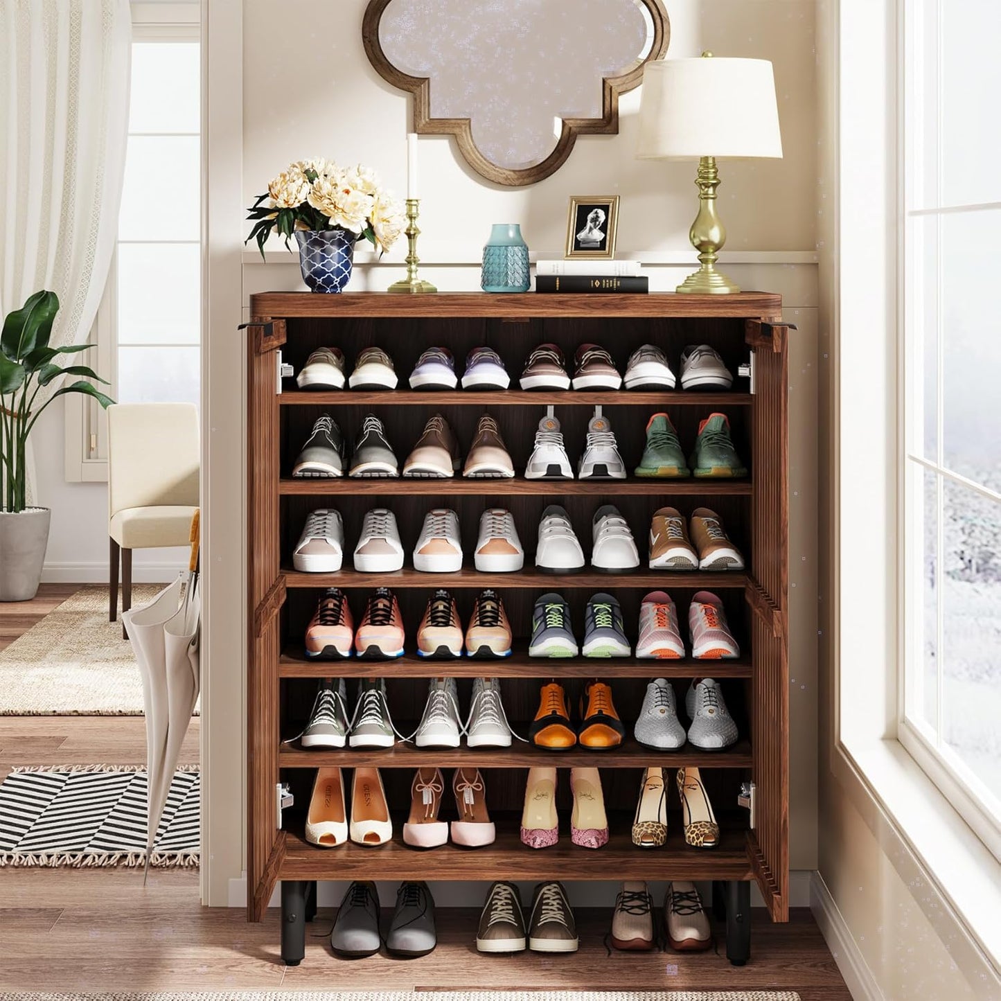 33.46" Modern Shoe Cabinet
