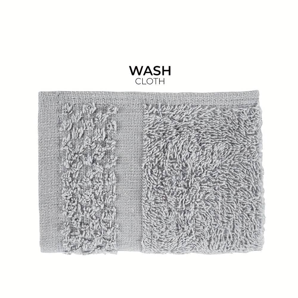 Ensemble de serviettes de bain en coton gris (10 à 32 pièces)