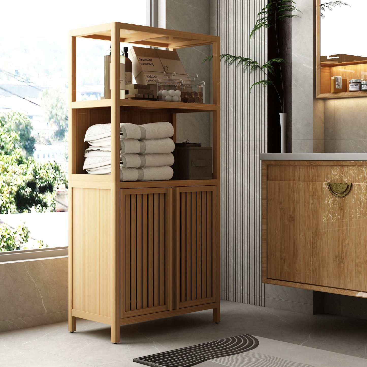 Bamboo Storage Cabinet