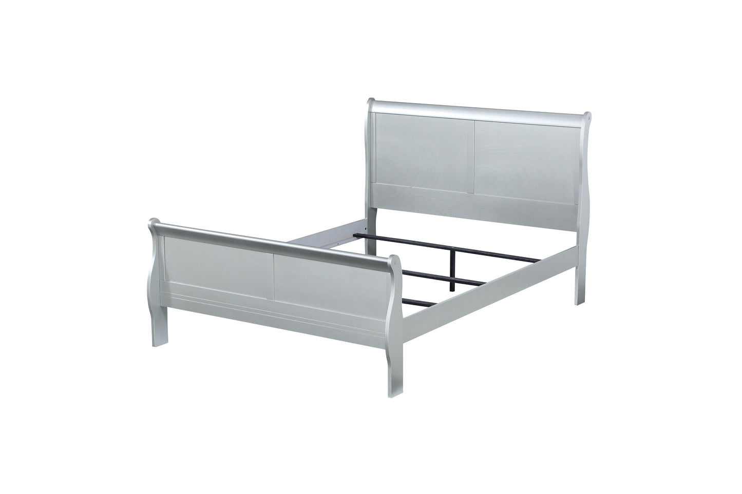 Louis Philippe Platinum Finish Twin Bed