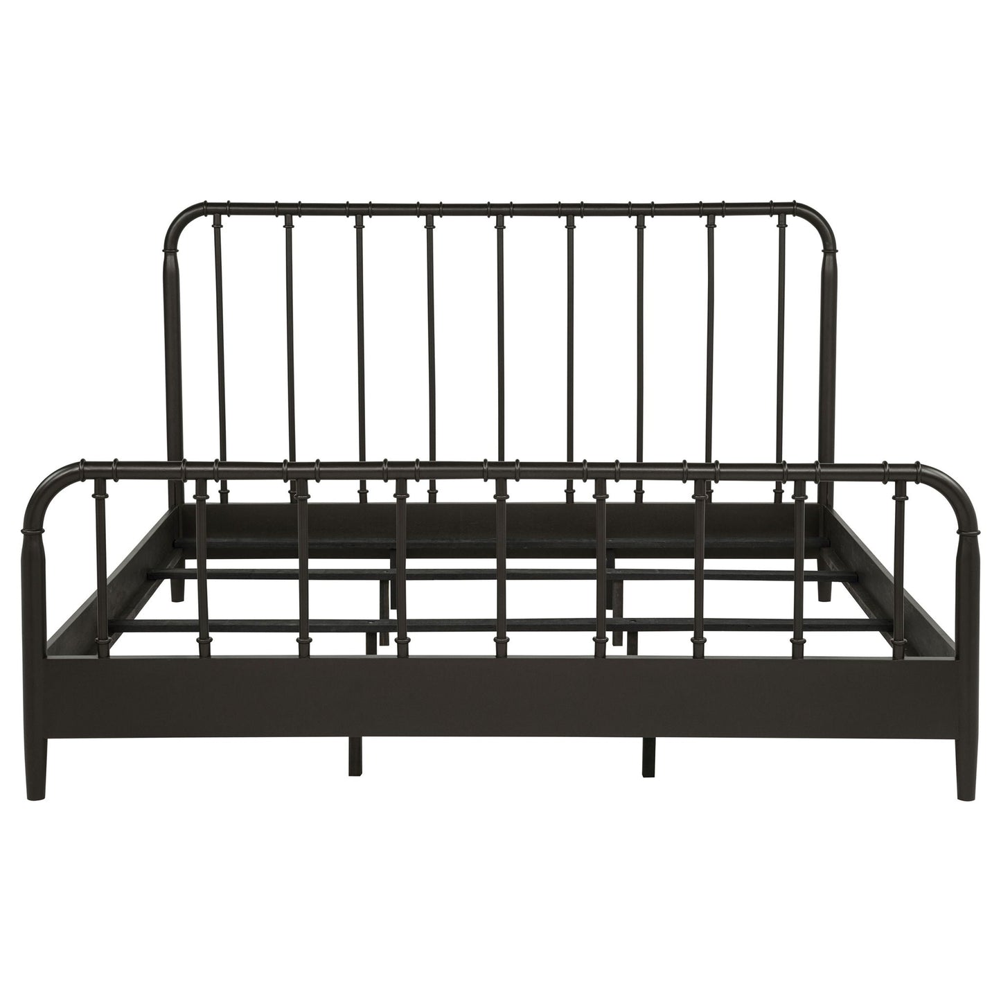 Rocco All Wood Water Pipe Open Frame Eastern King Bed Dark Bronze