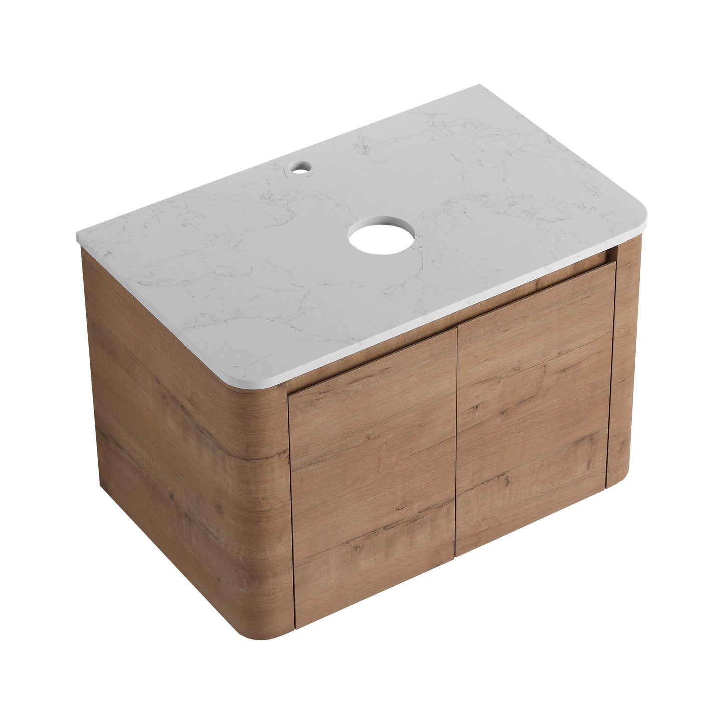 30'' Wall-Mounted Bathroom Vanity & 2 Soft-Close Doors