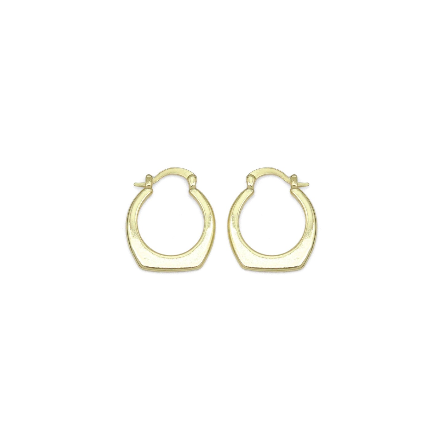 Slippy Gold Purse shape Hoop Earrings, Sku#LK1010