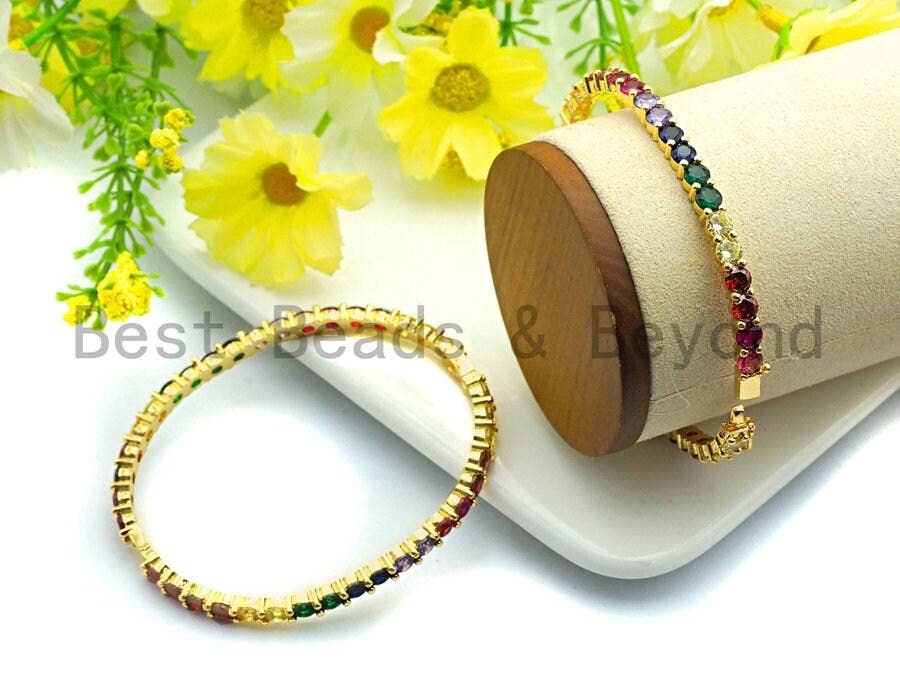 Large CZ Buckle Bracelet, Sku#X37
