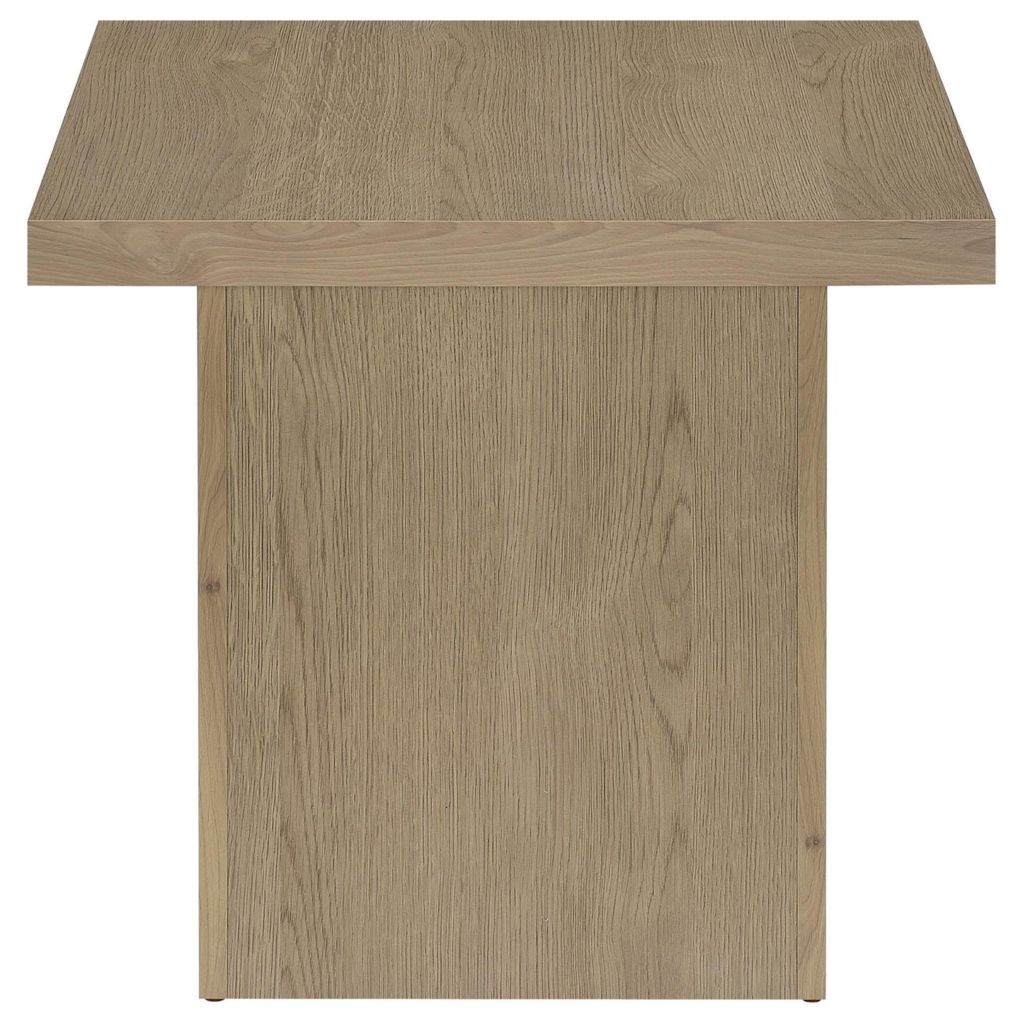 Devar 2-piece Square Cocktail Coffee End Table Set Latte