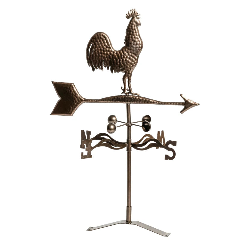 Classic Roof Mount Wind Direction Indicator - Rooster Weather Vane