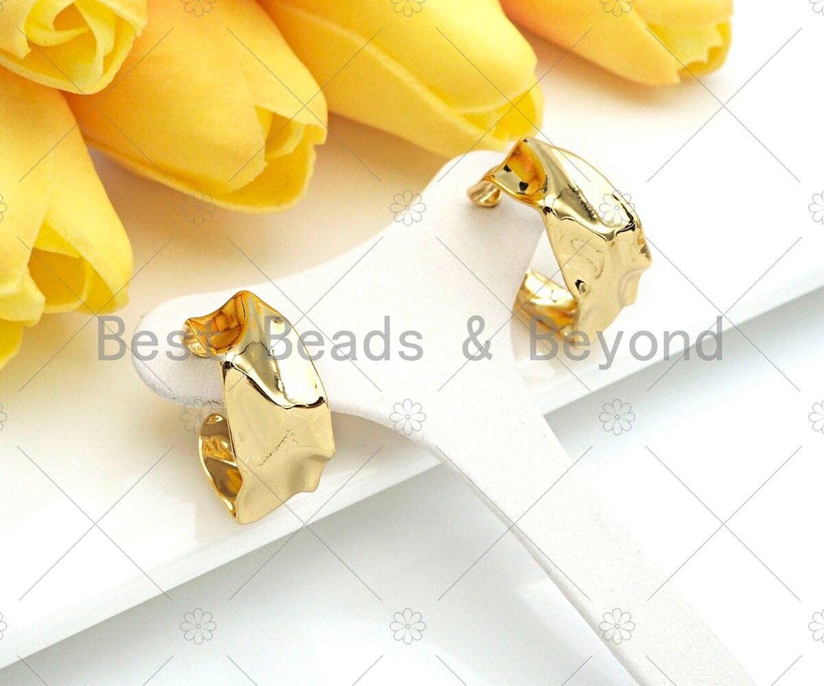 Textured Twisted Hoop Earrings, Bold Gold Hoop Earrings, Chunky Earrings, Statement Hoops, Gold Hoops Earring, Minimal earrings,sku#EF06