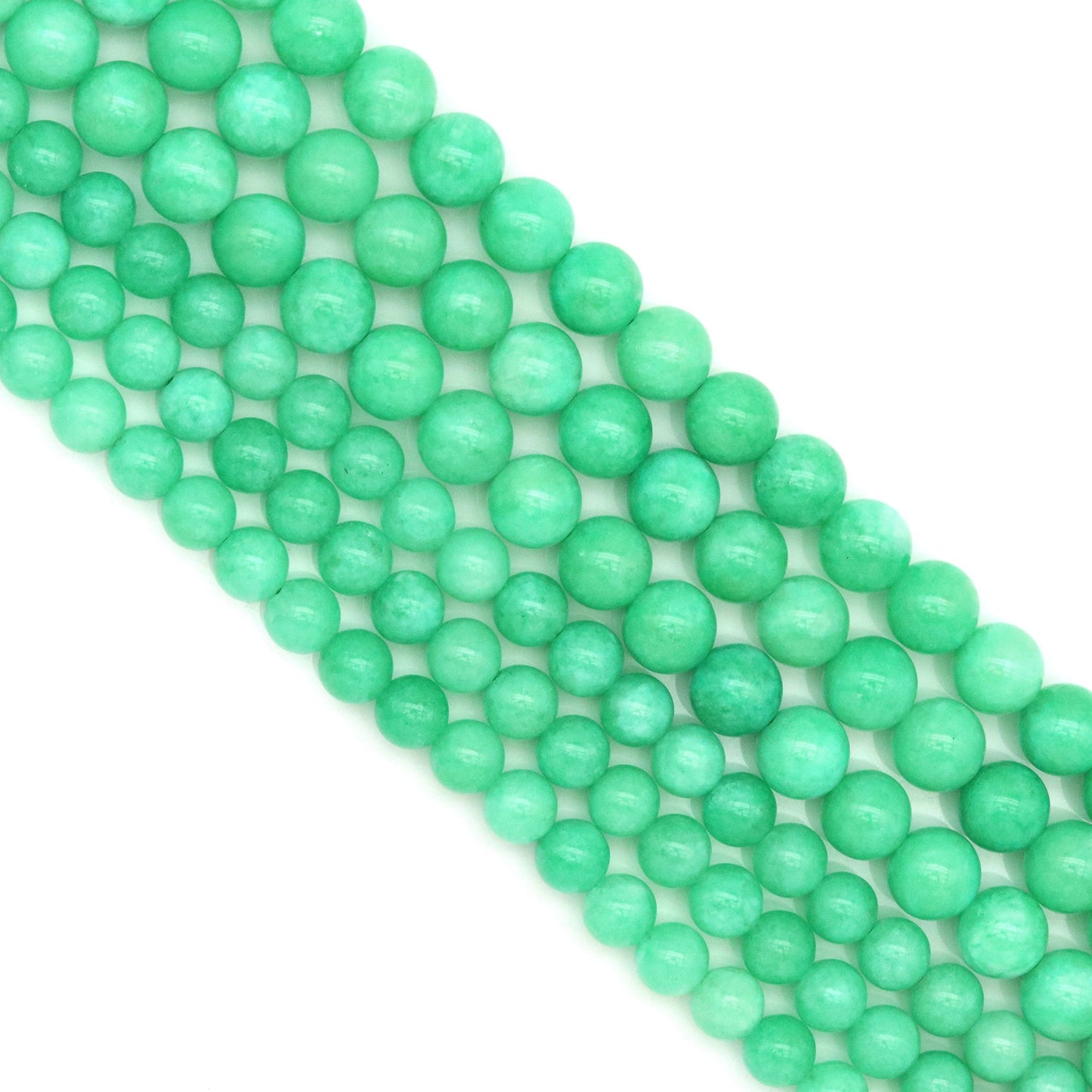 Chrysoprase Jade Round Smooth Beads, Sku#U1819c