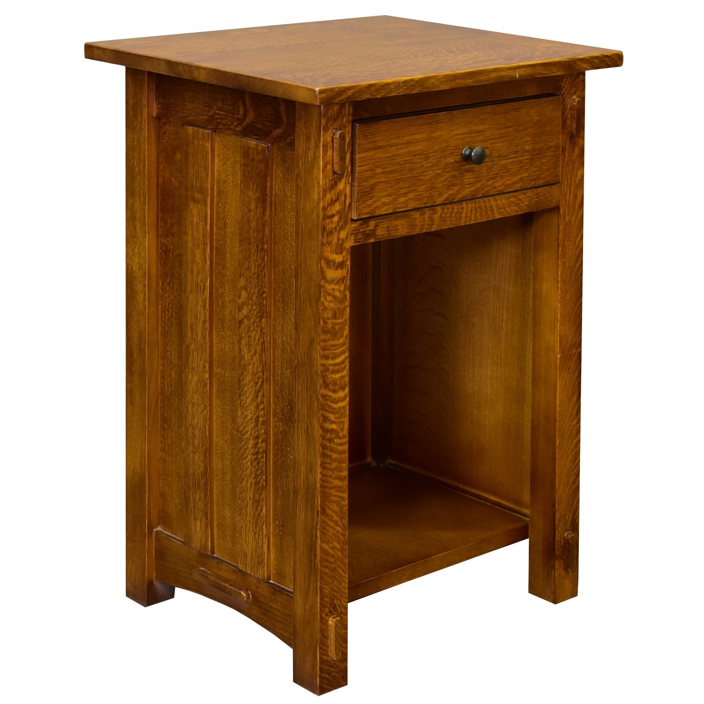 Mission Solid Quarter Sawn Oak 1 Drawer End Table - Model A27