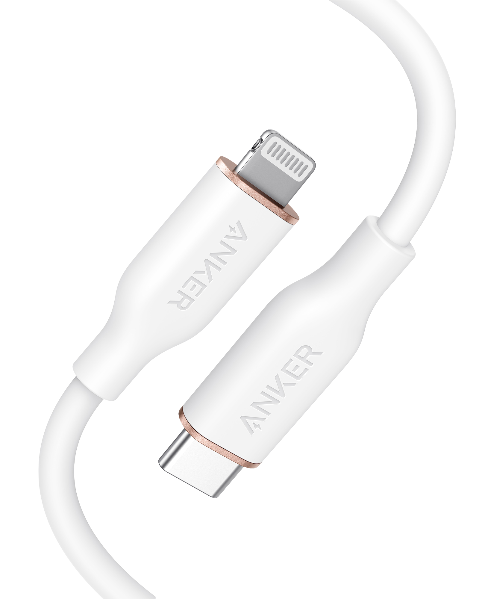 Anker <b>641</b> USB-C to Lightning ケーブル（Flow、3フィート シリコン）