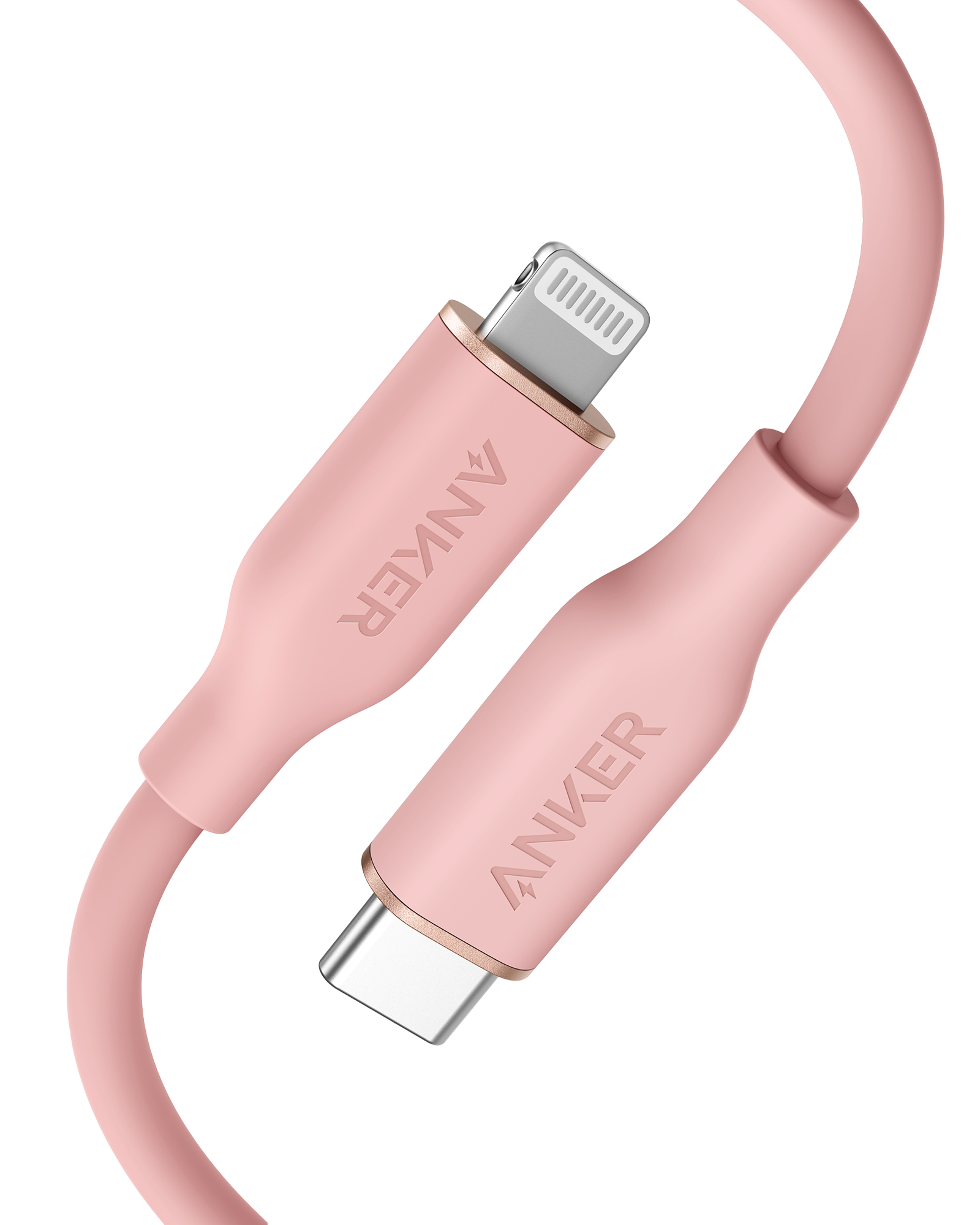 Anker <b>641</b> USB-C to Lightning ケーブル（Flow、3フィート シリコン）