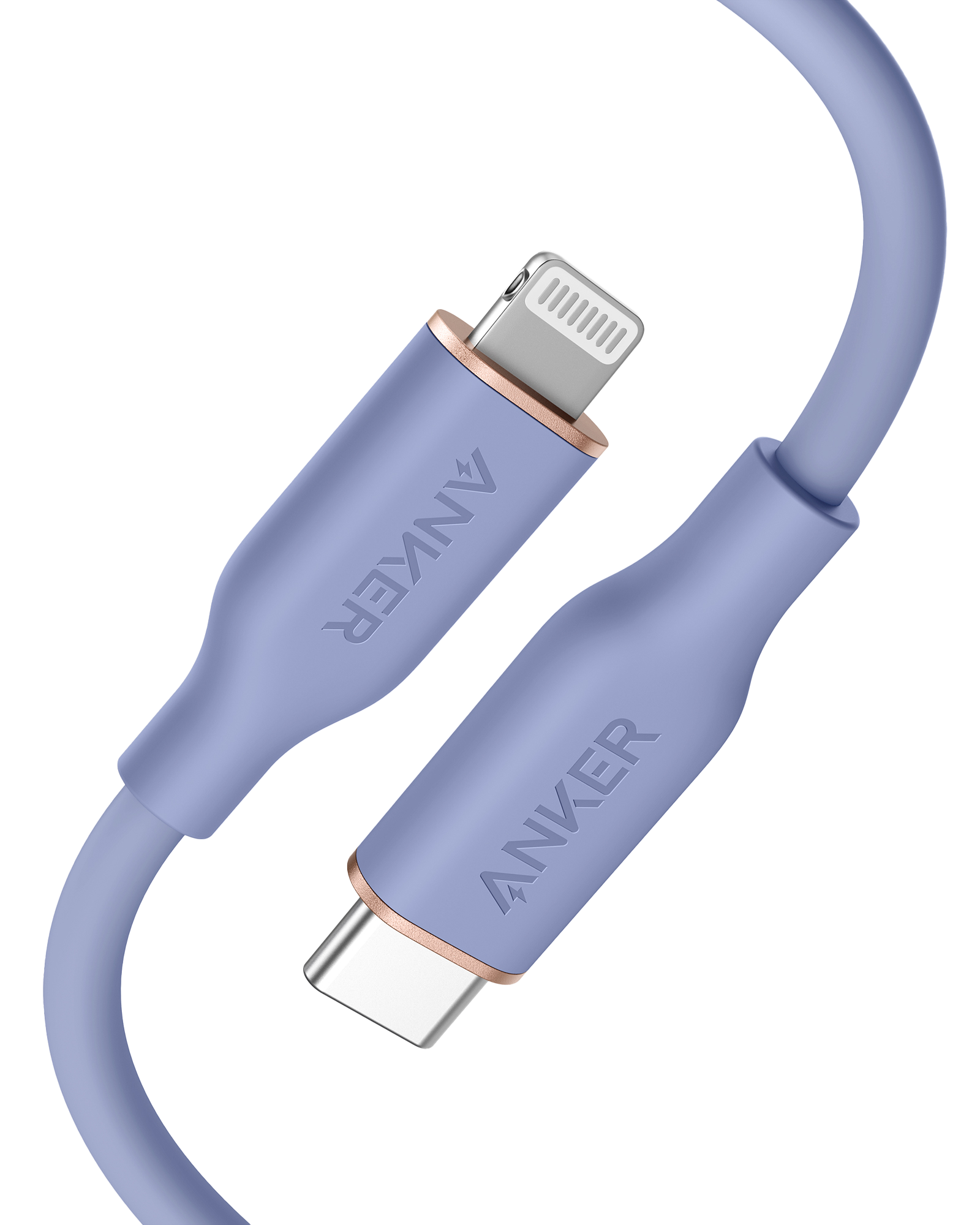 Anker <b>641</b> USB-C to Lightning ケーブル（Flow、3フィート シリコン）