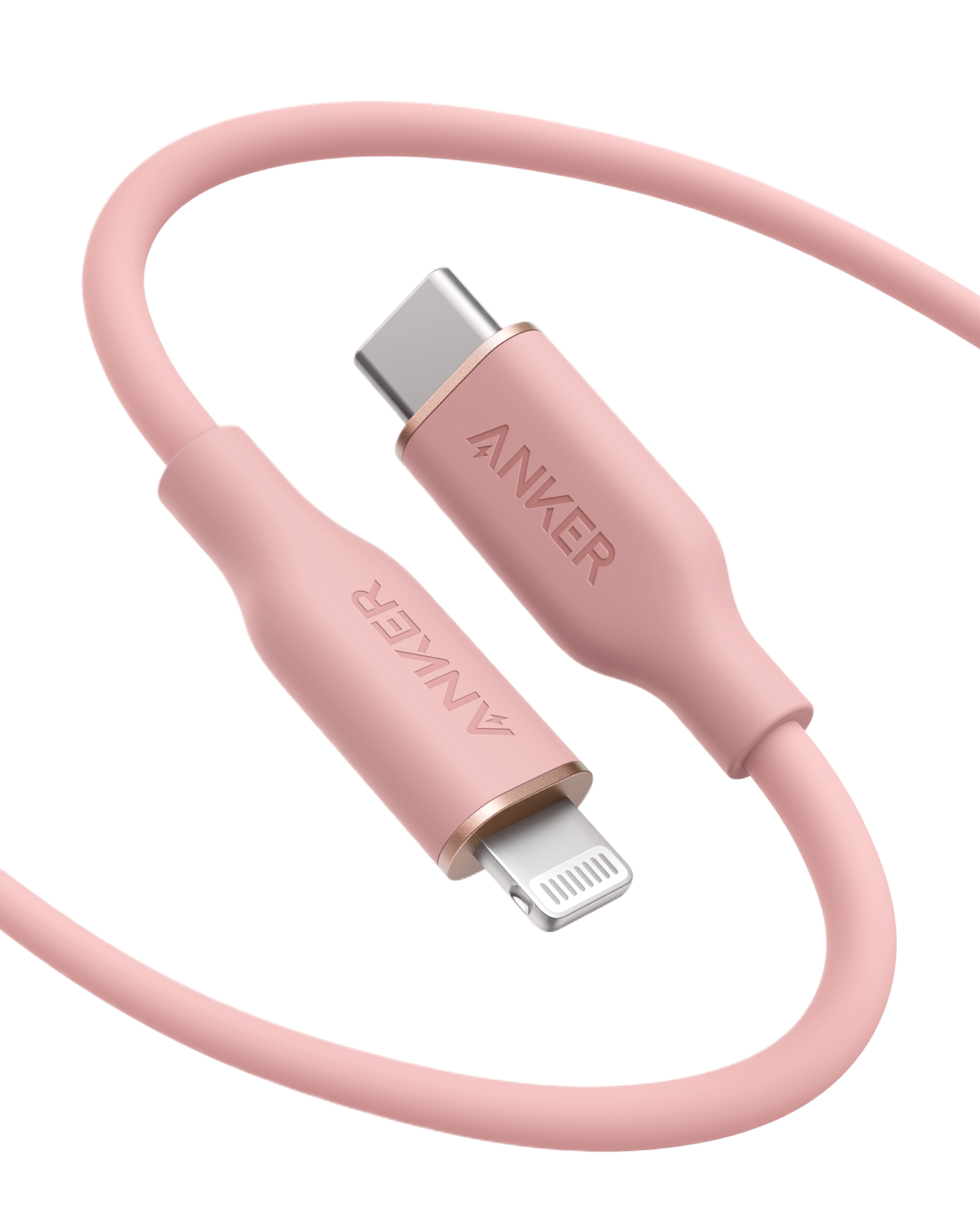 Anker <b>641</b> USB-C to Lightning ケーブル（Flow、3フィート シリコン）