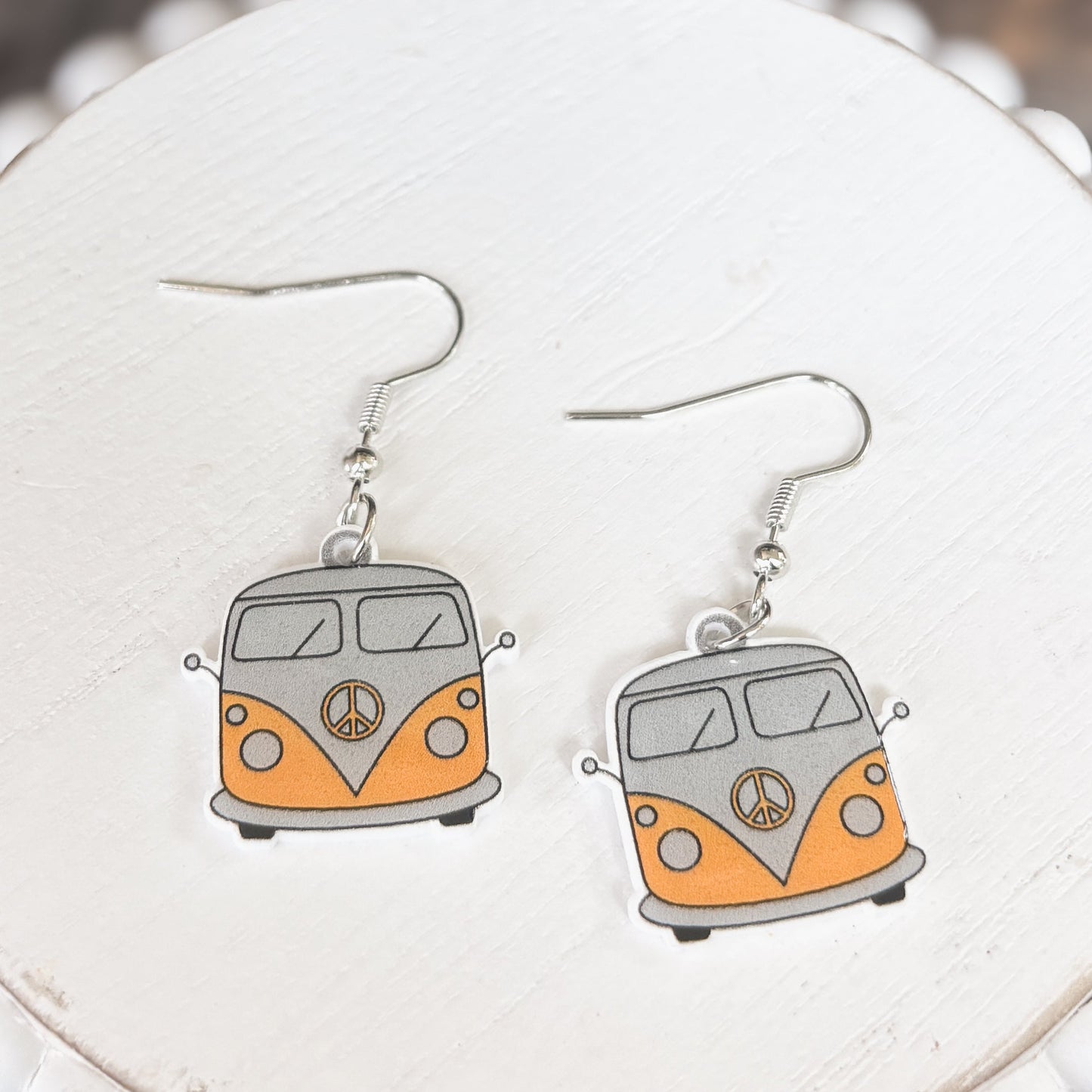 Adorable Vintage Van Earrings