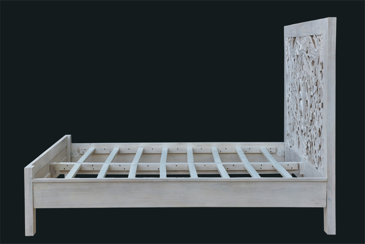 Carved Wooden Bed