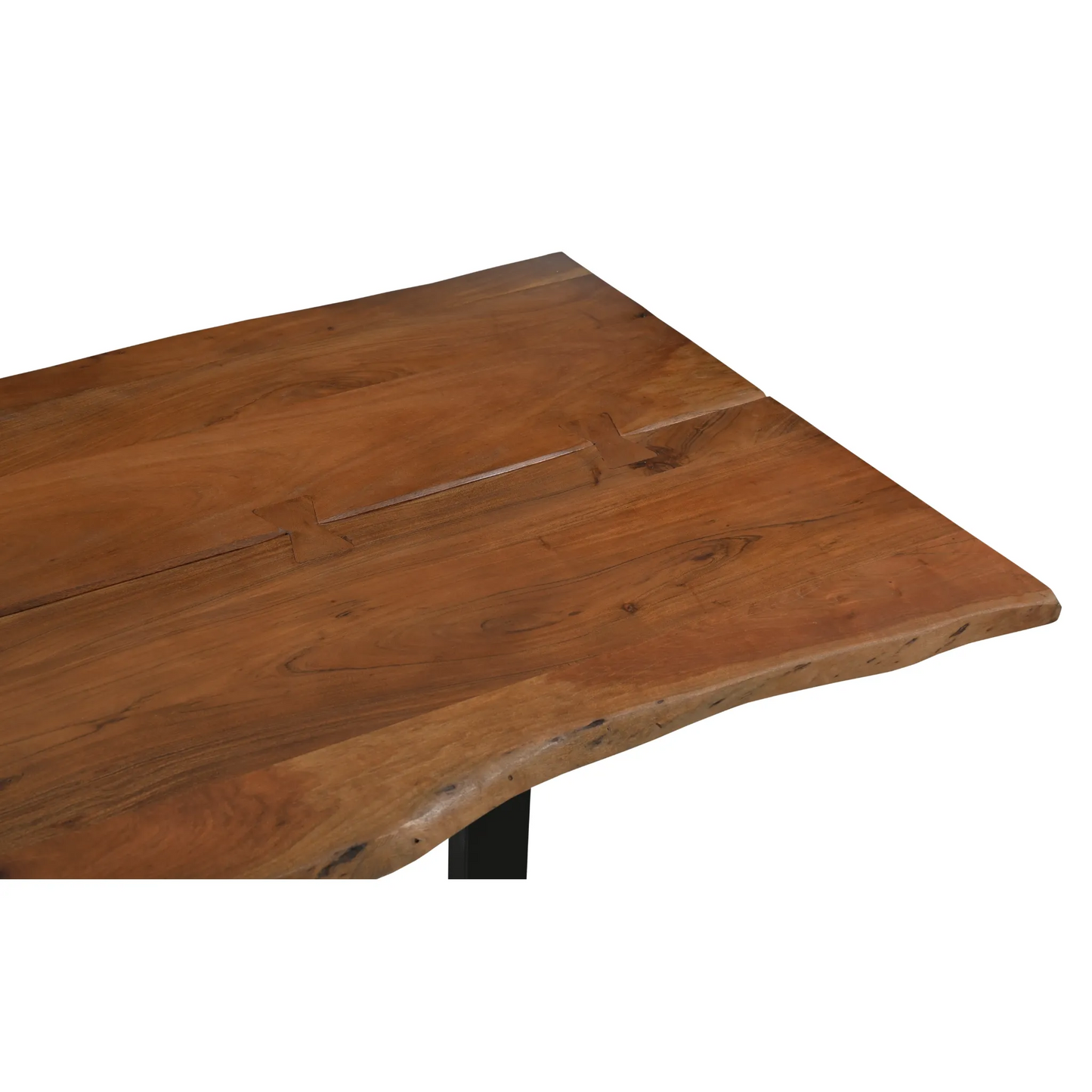 Athea Butterfly Dark live Edge Dining Table - 84"