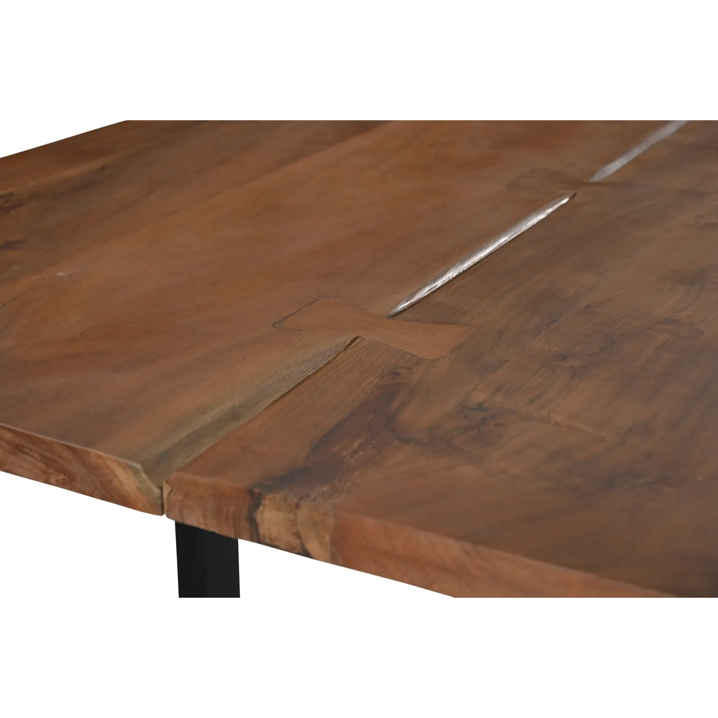 Athea Butterfly Dark live Edge Dining Table - 84"